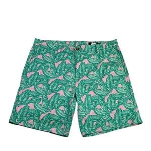 Vineyard Vines 9" Breaker Banana leaf Shorts Men's size 35